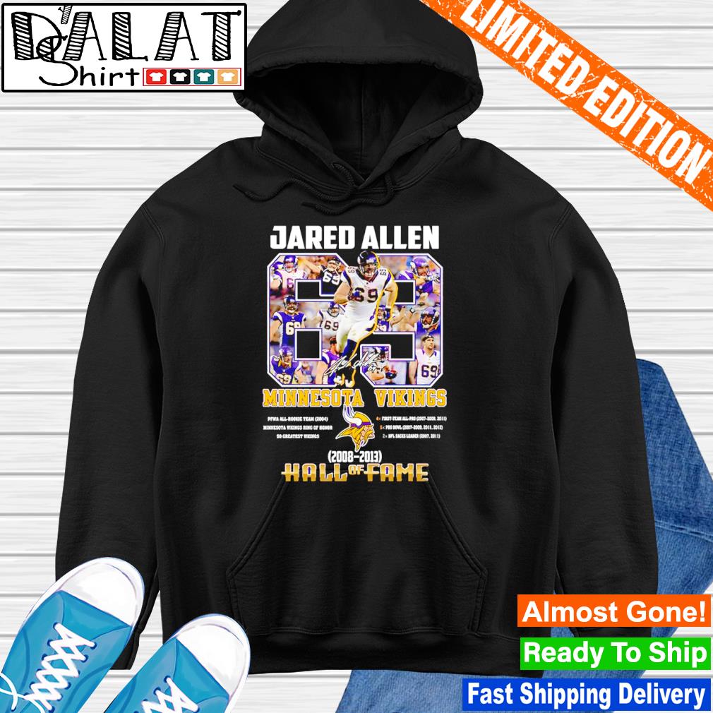 Jared Allen Minnesota Vikings 2008 - 2023 Hall Of Fame Shirt