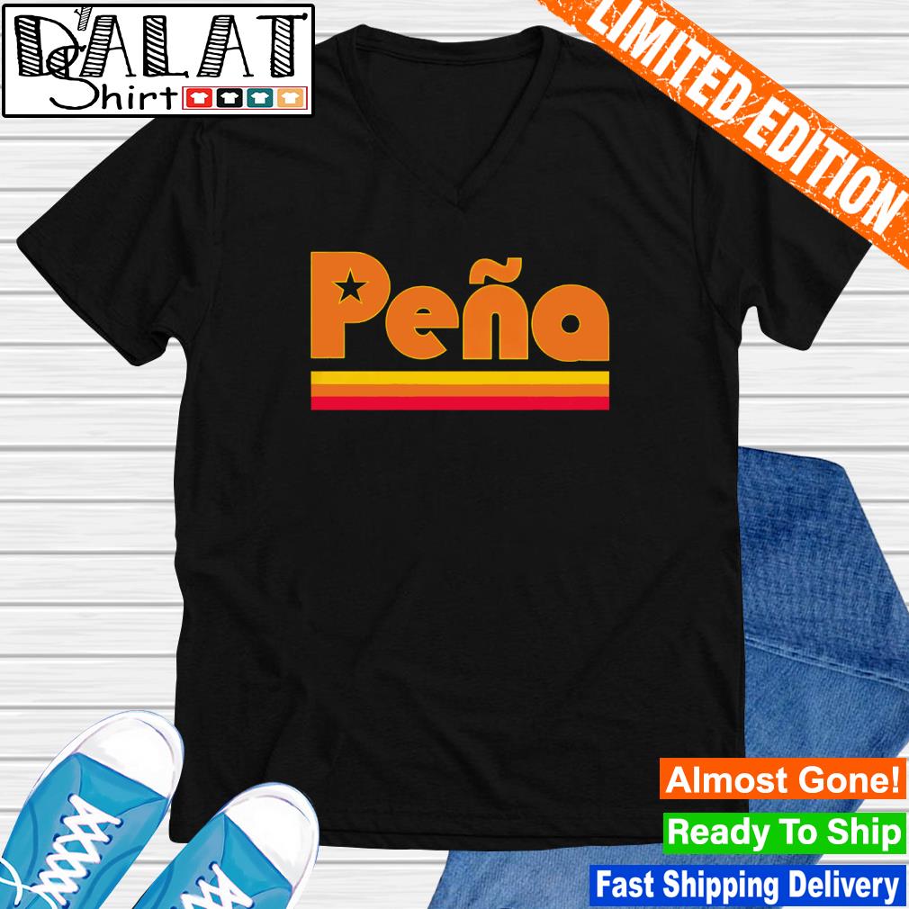  500 LEVEL Jeremy Pena Shirt - Jeremy Pena Houston Font : Sports  & Outdoors