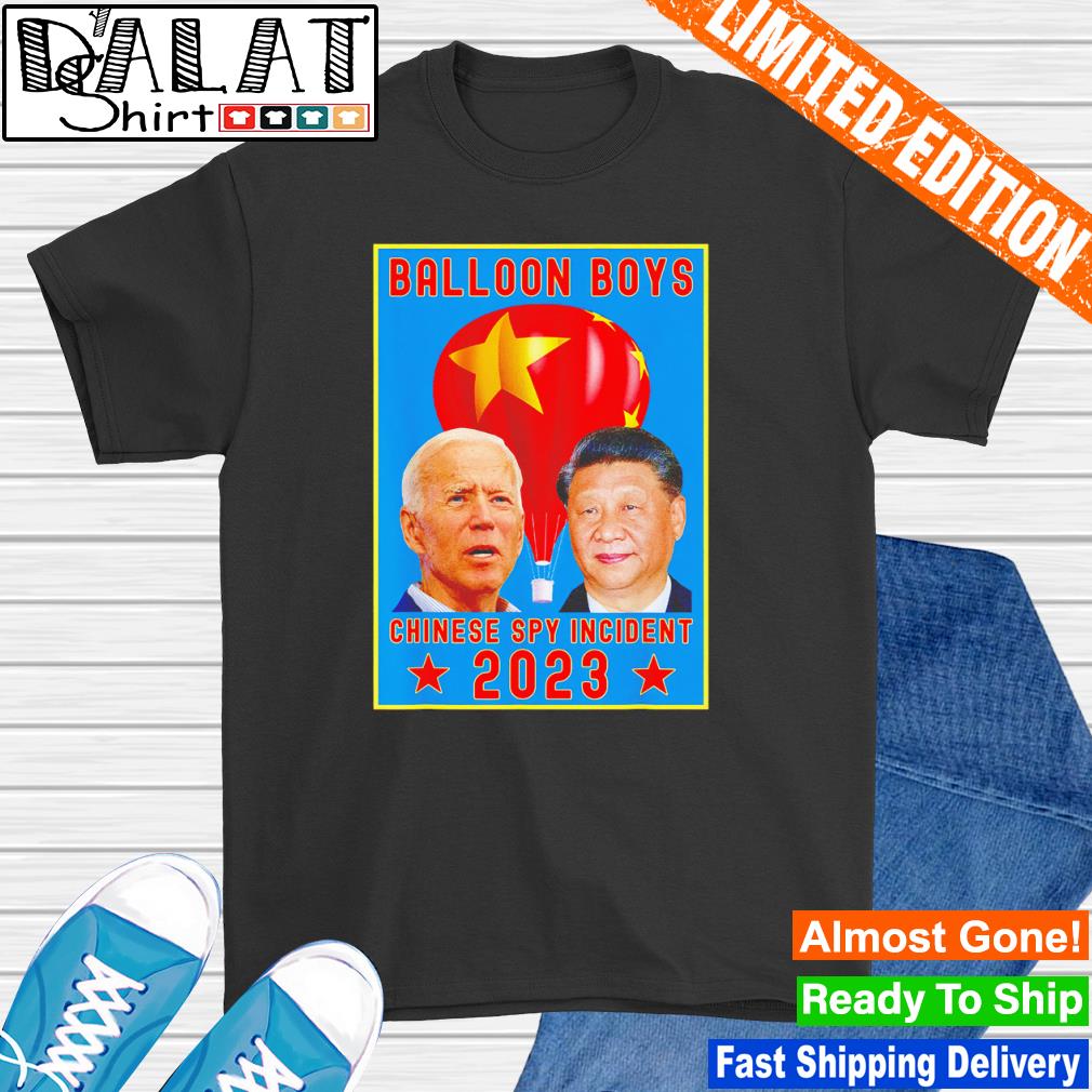 Joe Biden vs Xi Jinping Chinese Surveillance Balloon Boys shirt