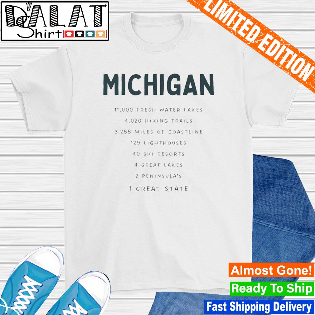 Michigan the great lake state shirt