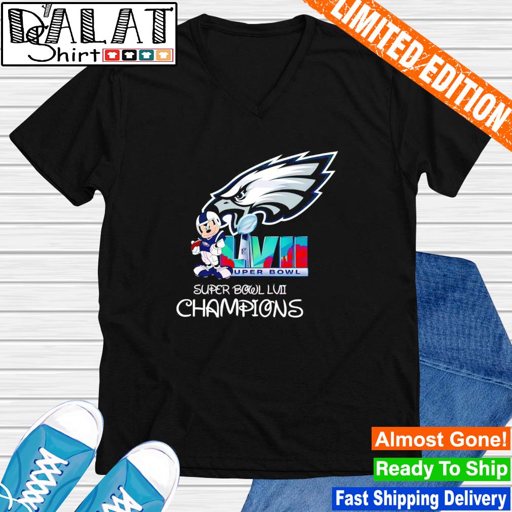 Mickey Mouse Philadelphia Eagles Super Bowl LVII Champions shirt -  Dalatshirt