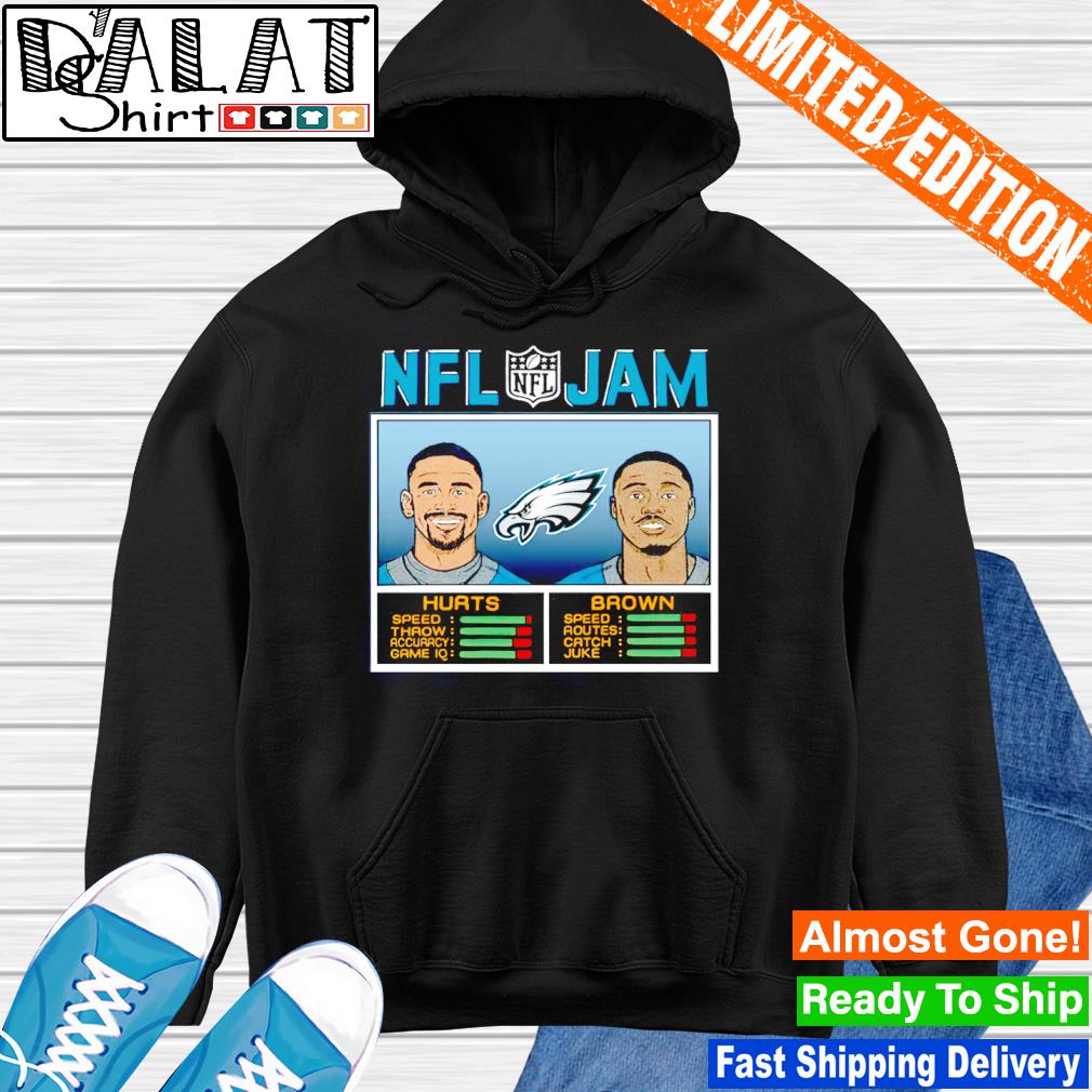 NFL Jam Philadelphia Eagles Hurts And Brown Shirt, hoodie, sweater