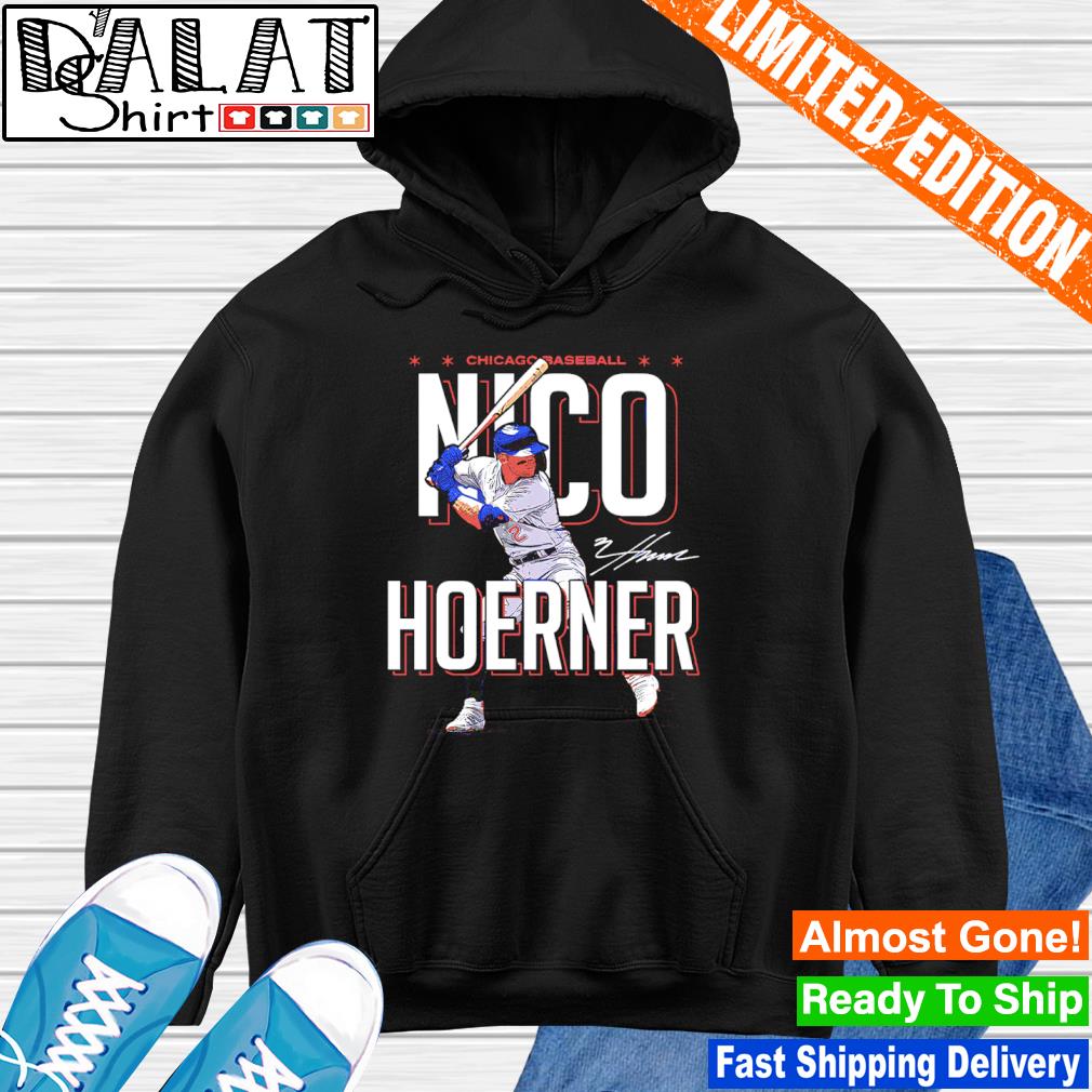 Chicago Cubs Nico Hoerner Men's Cotton T-Shirt - Heather Gray - Chicago | 500 Level Major League Baseball Players Association (MLBPA)