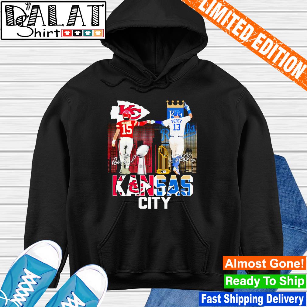 Kansas City Patrick Mahomes Salvador Perez signatures shirt, hoodie,  sweater, longsleeve and V-neck T-shirt