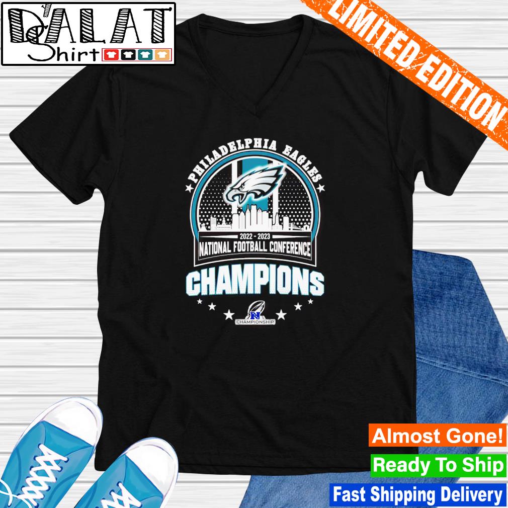 Philadelphia Eagles 2022 2023 national football conference champions shirt  - Dalatshirt