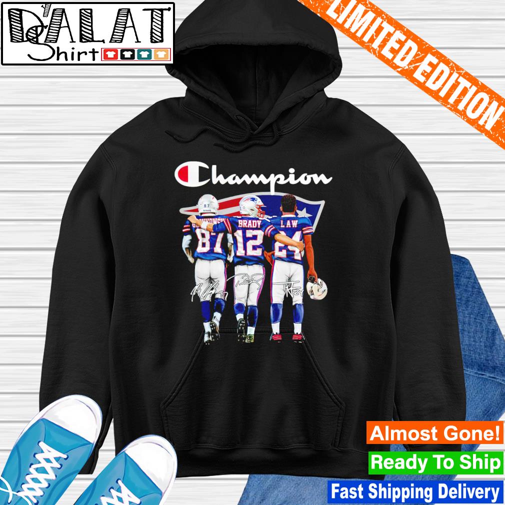 Rob Gronkowski New England Patriots Navy Blue Pullover Hoodie with fro