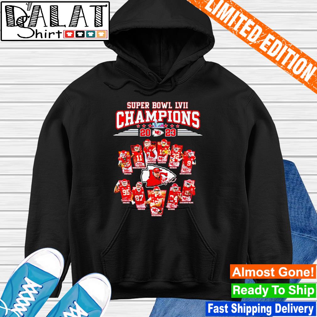 Funny Kansas city Chiefs super bowl champions signatures 2023 shirt,  hoodie, sweater, long sleeve and tank top