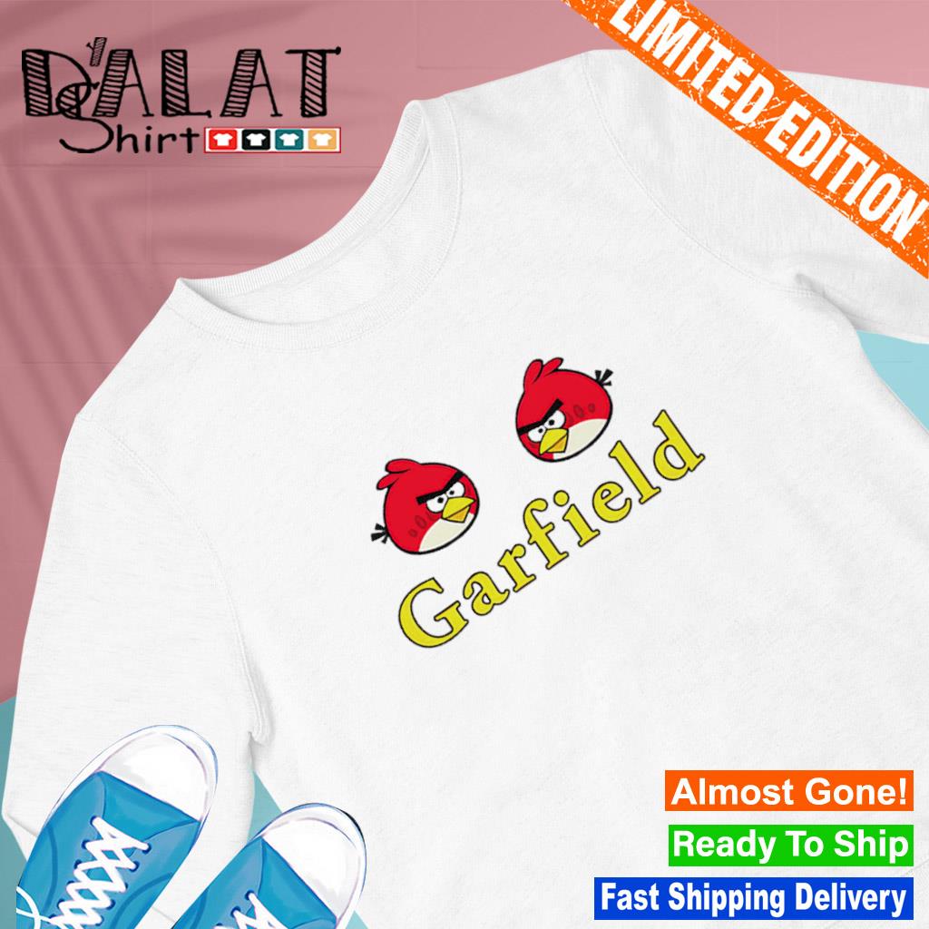 Angry Birds Garfield shirt, hoodie, sweater, long sleeve and tank top