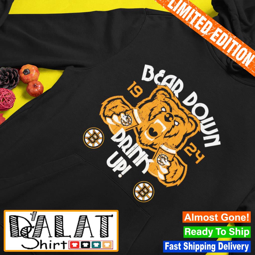 Boston Bruins Bear Down 1924 drink up shirt, hoodie, longsleeve