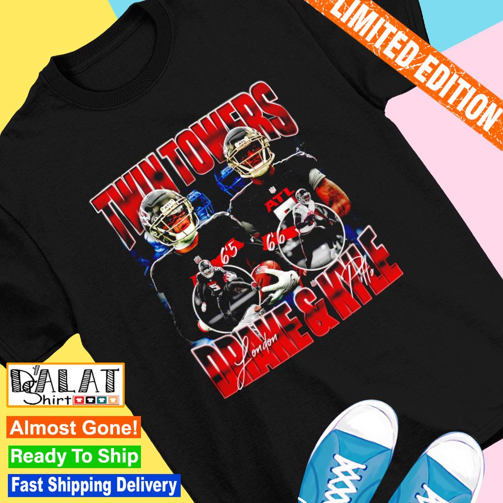 Drake London and Kyle Pitts Twin Towers Atlanta Falcons shirt - Dalatshirt