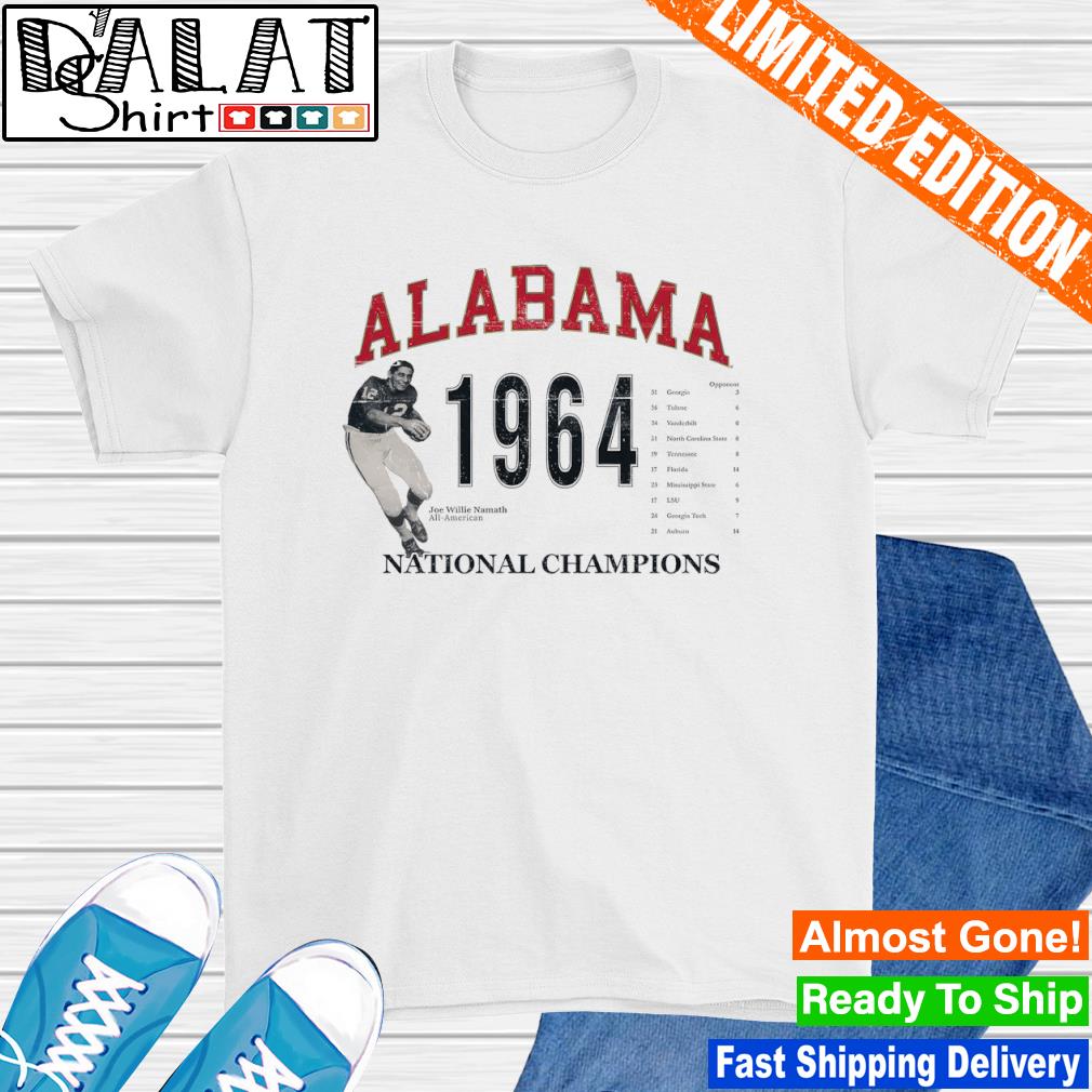 Joe Namath 1964 National Champions T-Shirt - Quick Ship S / Light Steel / Short Sleeve T-Shirt