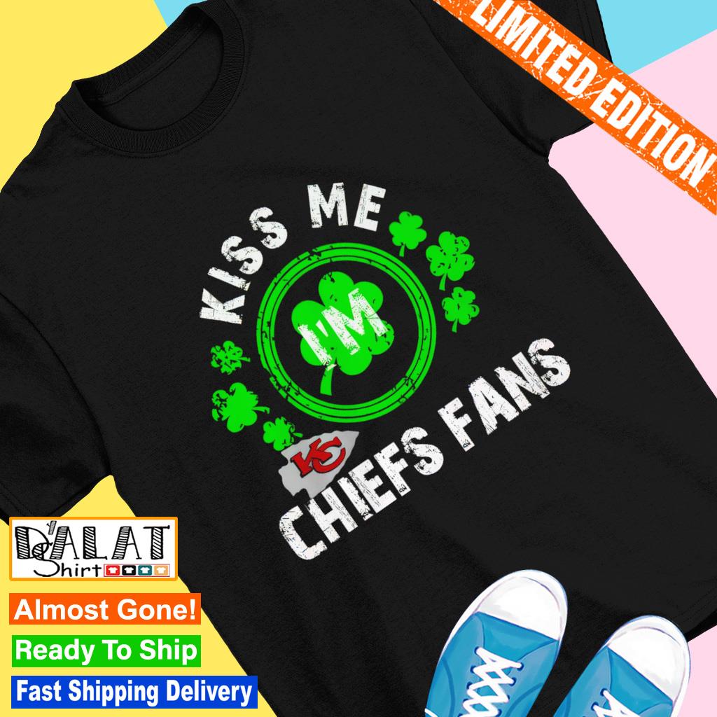 Kiss me I'm Kansas City Chiefs fans St. Patrick's day shirt - Dalatshirt