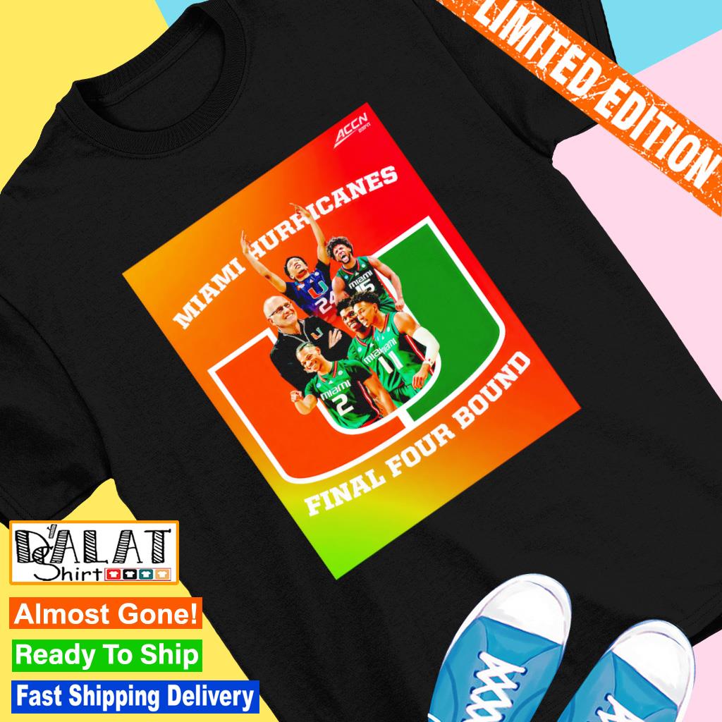 Miami Hurricanes men's basketball 2023 Final Four Bound shirt