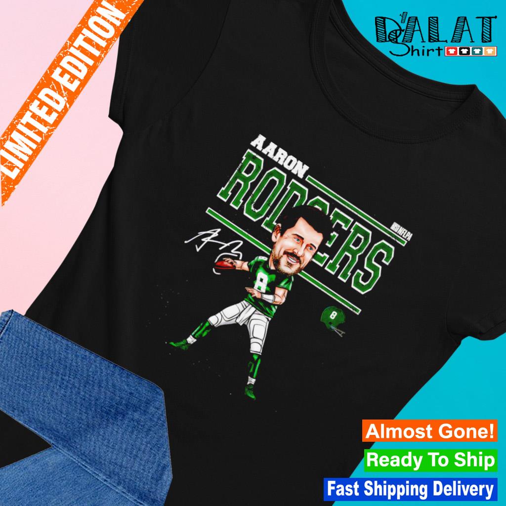 Aaron Rodgers 8 New York Jets football cartoon 2023 T-shirt, hoodie,  sweater, long sleeve and tank top