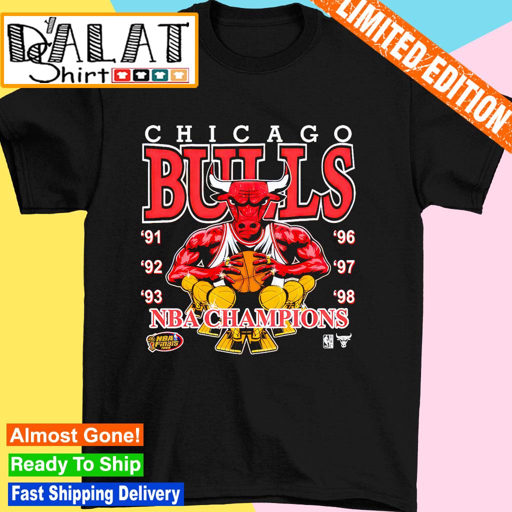 Chicago Mitchell and Ness Bulls Fan Vintage Red T-Shirt