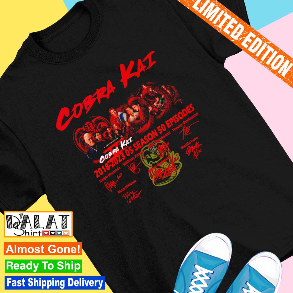 Cobra Kai 2018 2023 05 season 50 episodes signatures shirt