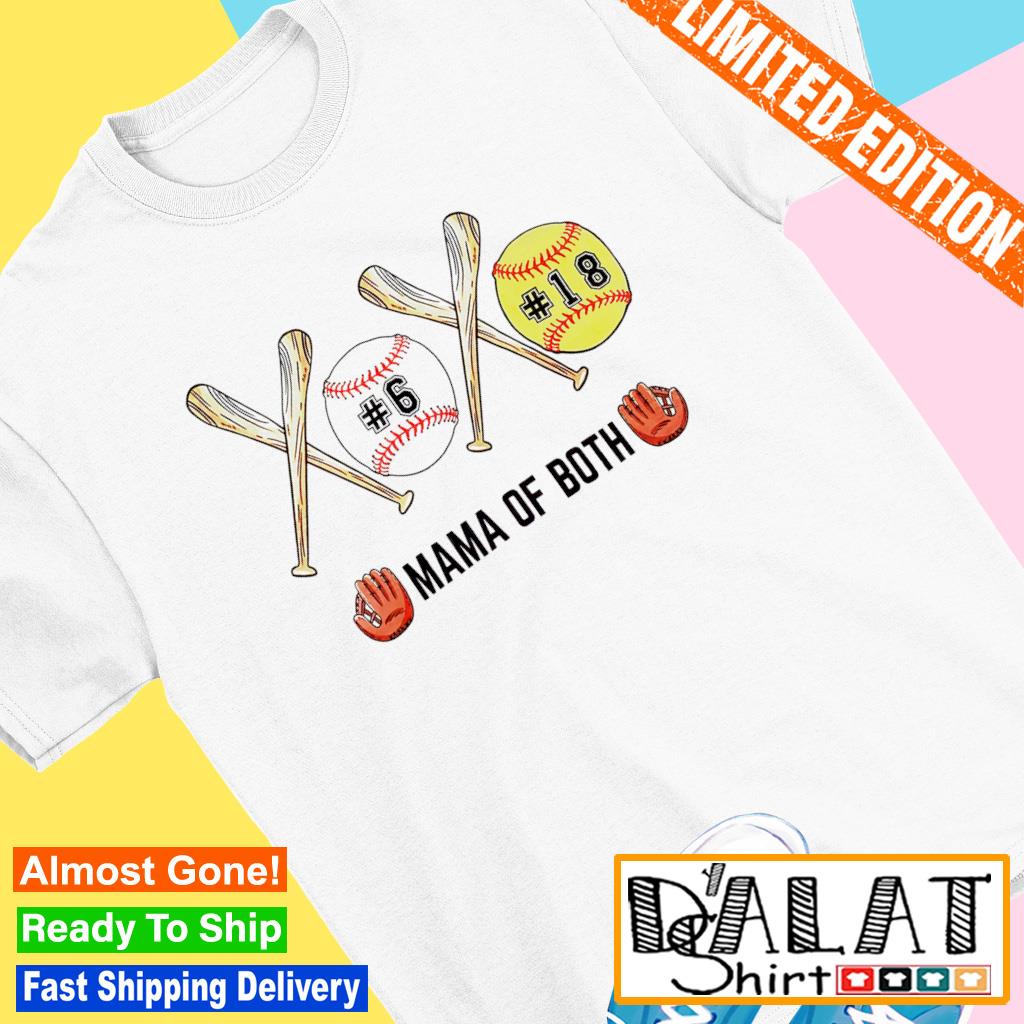 Mama of both baseball shirt