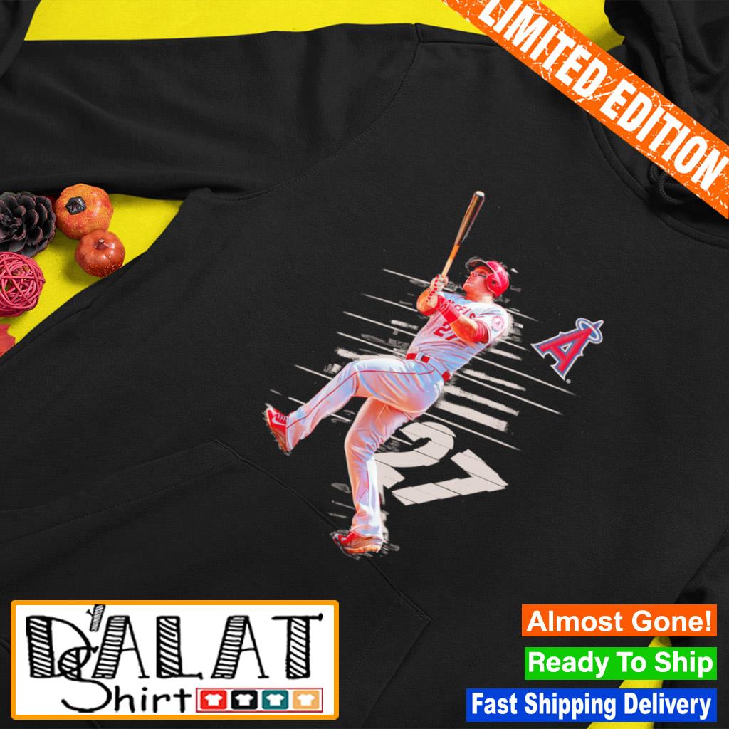 Official Mike trout los angeles angels fade away T-shirt, hoodie, tank top,  sweater and long sleeve t-shirt