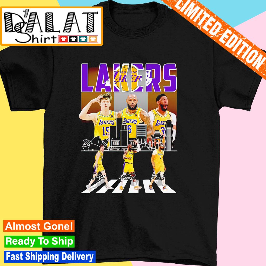 Lakers Yellow Hoodie  Lebron James/Anthony Davis Lakers Showtime Hoodie