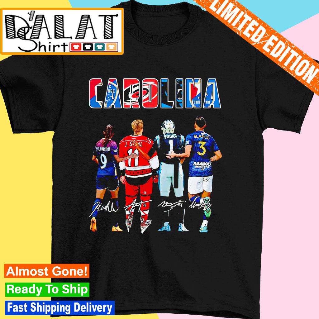 Carolina Kerolin Nicoli J. Staal Bryce Young and Blanco signature shirt -  Dalatshirt
