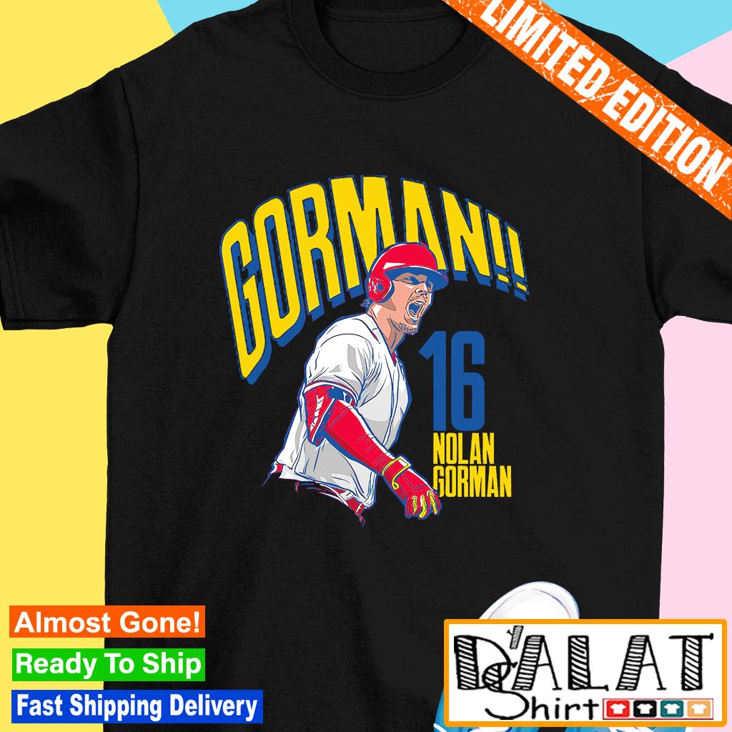 Official Number 16 St. louis cardinals gorman nolan gorman shirt