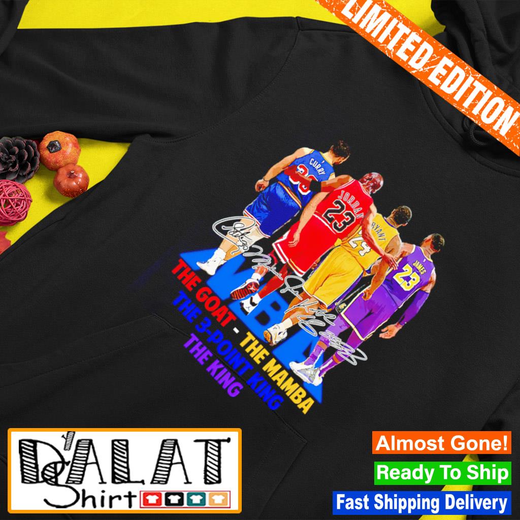 The Goats Abbey Road Stephen Curry Lebron James Kobe Bryant Michael Jordan  Signatures Shirt - Bring Your Ideas, Thoughts And Imaginations Into Reality  Today