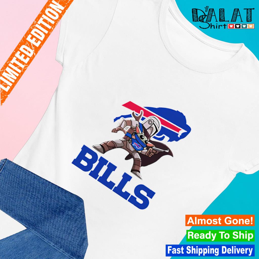 The Mandalorian and Baby Yoda Buffalo Bills T-shirt On Sale 