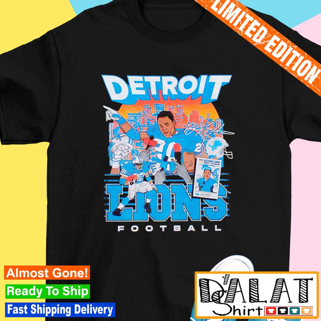 Barry Sanders 20 Detroit Lions Signature T-Shirt funny shirts