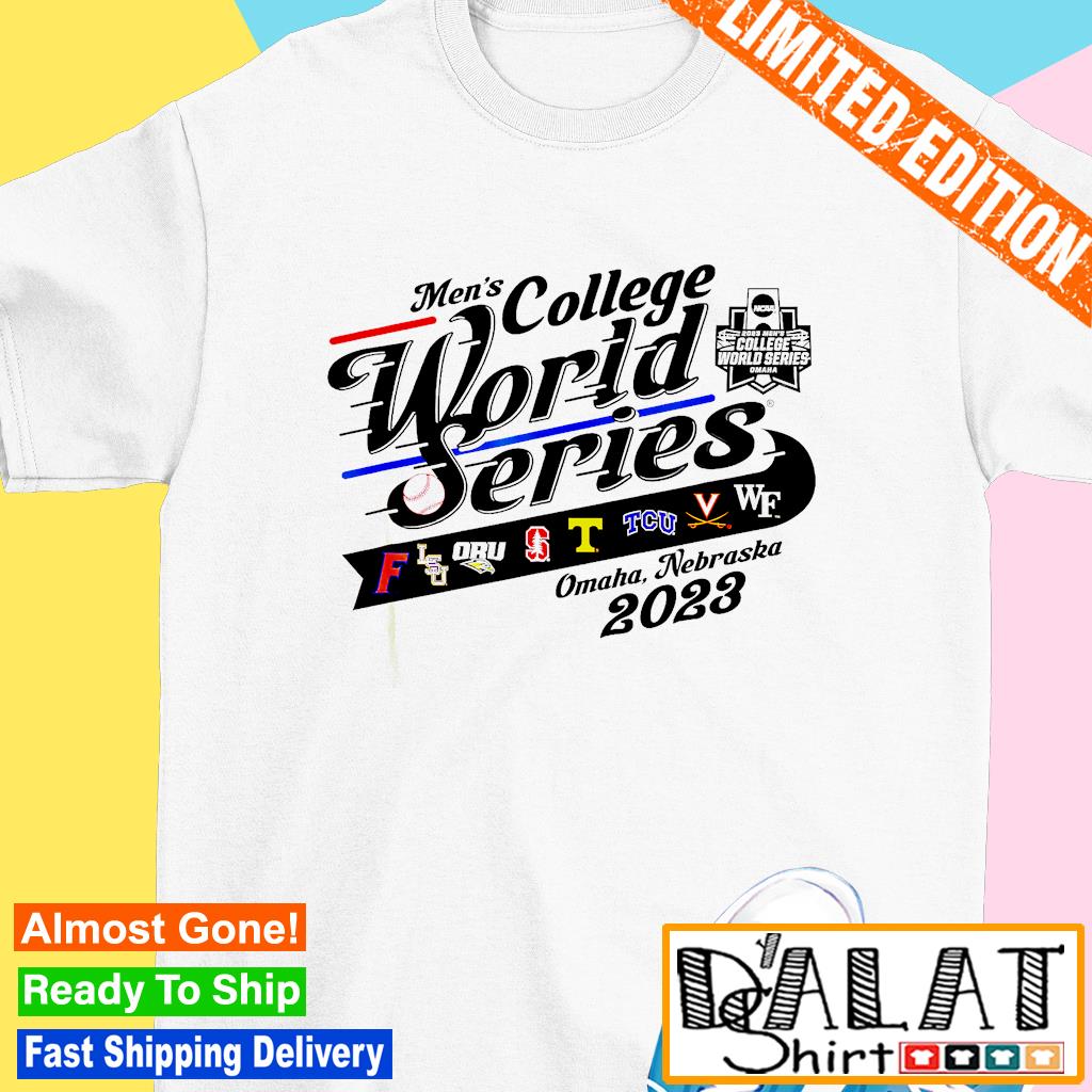  College World Series 2023 Baseball CWS 8-Team T-Shirt