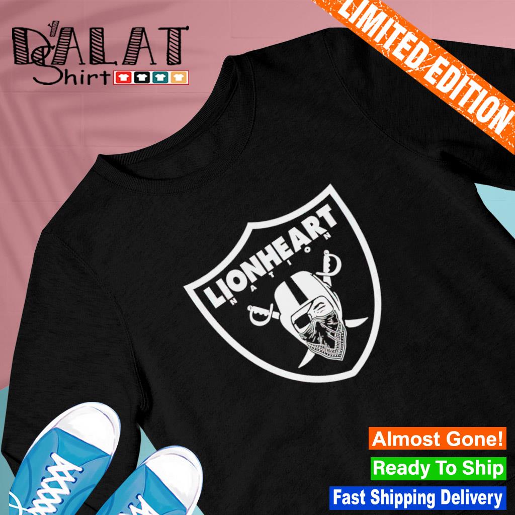 Official Los angeles raiders lionheart nation T-shirt, hoodie