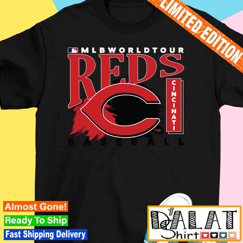 MLB World Tour Cincinnati Reds logo T-shirt, hoodie, sweater, long sleeve  and tank top