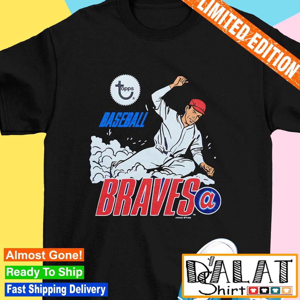 Official mLB x Topps Atlanta Braves shirt, hoodie, sweater, long