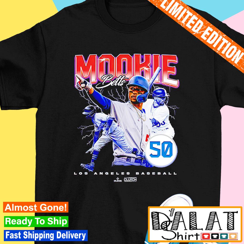 Vintage Mookie Betts Tshirt, Los Angeles Dodgers MLB Tee