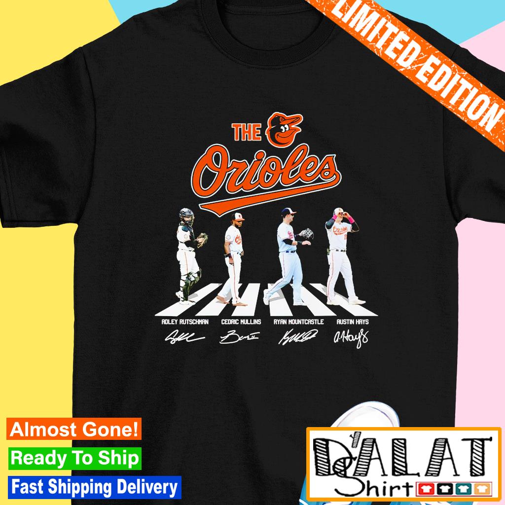 Baltimore Orioles abbey road Halloween signatures shirt