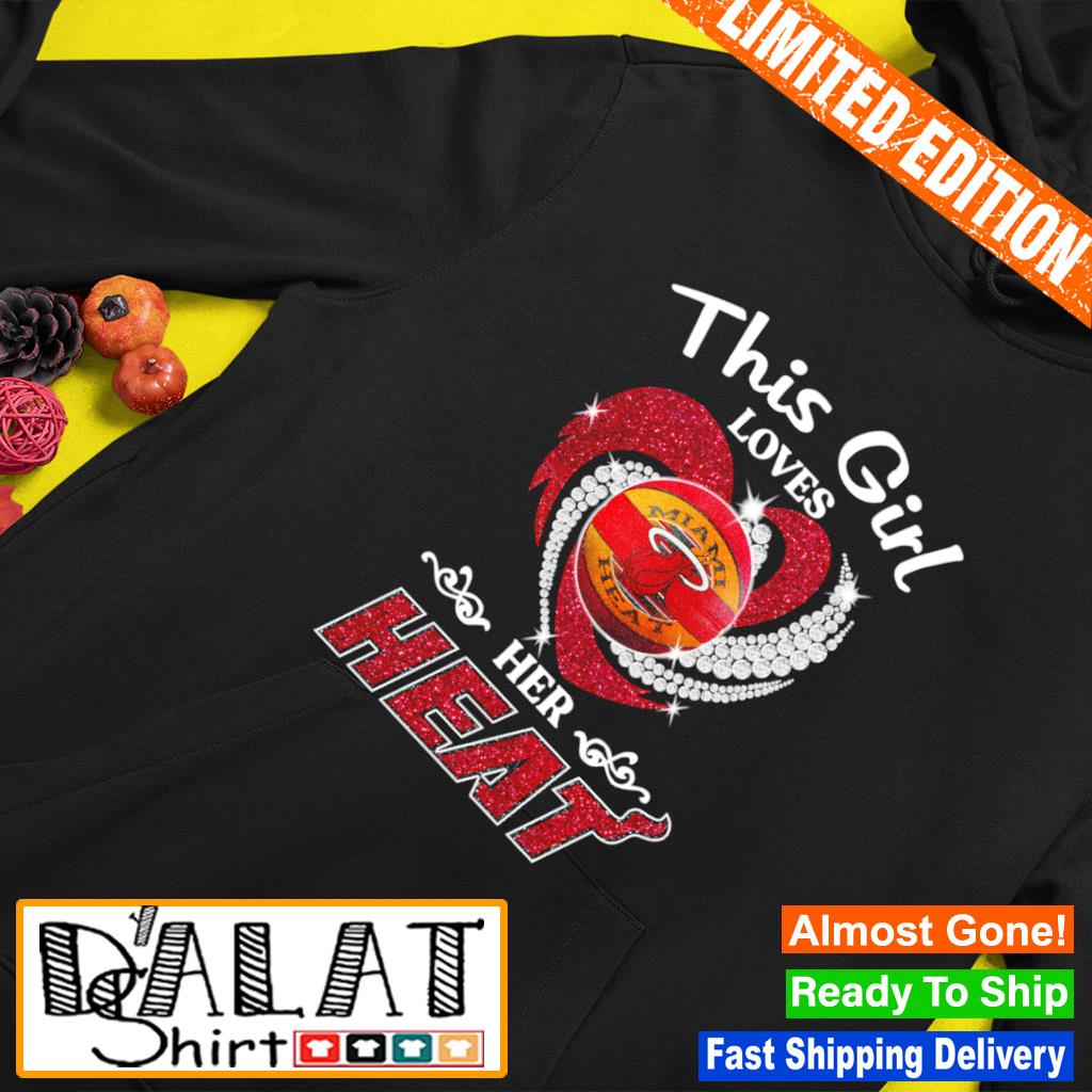 This girl loves her Miami Heat baseball shirt - Dalatshirt