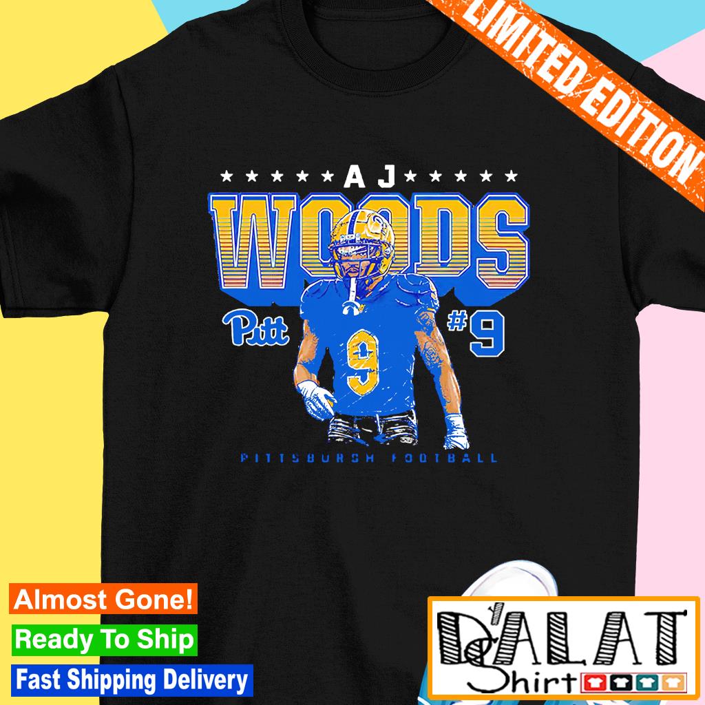 AJ Woods Pittsburgh Panthers NCAA Football Gold Caricature shirt -  Dalatshirt