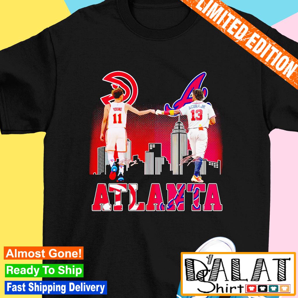 Atlanta Hawks' Trae Young and Atlanta Braves' Ronald Acuna Jr Show