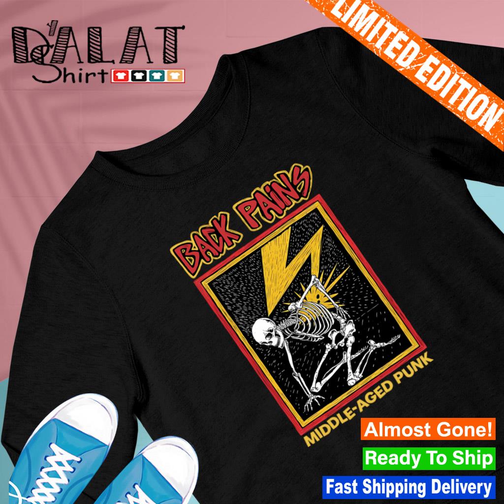 Back Pains Middle Aged Punk Bad Brains Album Cover parody shirt - Dalatshirt