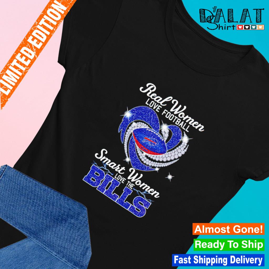 Smart Women Love Buffalo Bills 2023 Signature T-Shirt, Buffalo Bills  Presents