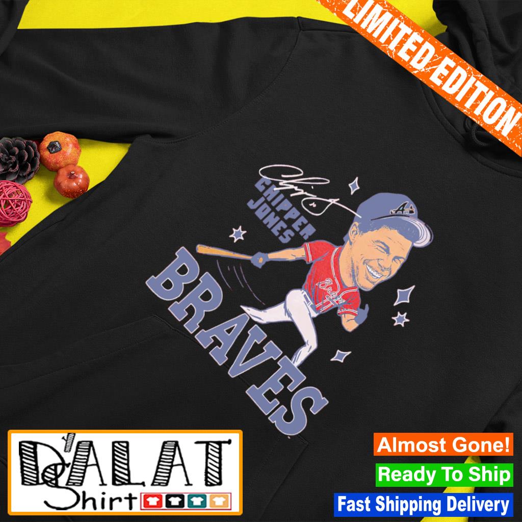 Funny braves Chipper Jones Atlanta Braves signature shirt, hoodie, sweater,  long sleeve and tank top