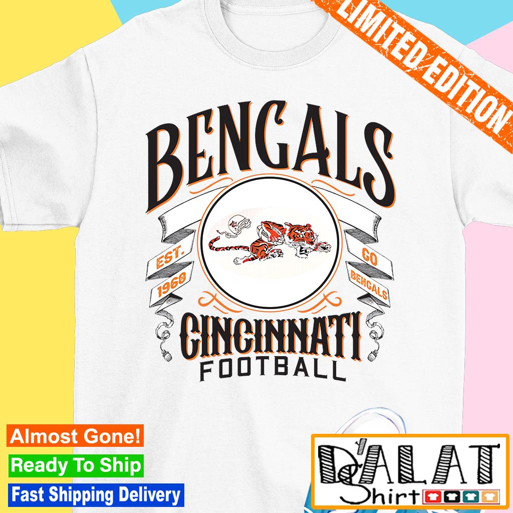 Cincinnati Bengals football est. 1968 go Bengals logo shirt, hoodie,  sweater, long sleeve and tank top