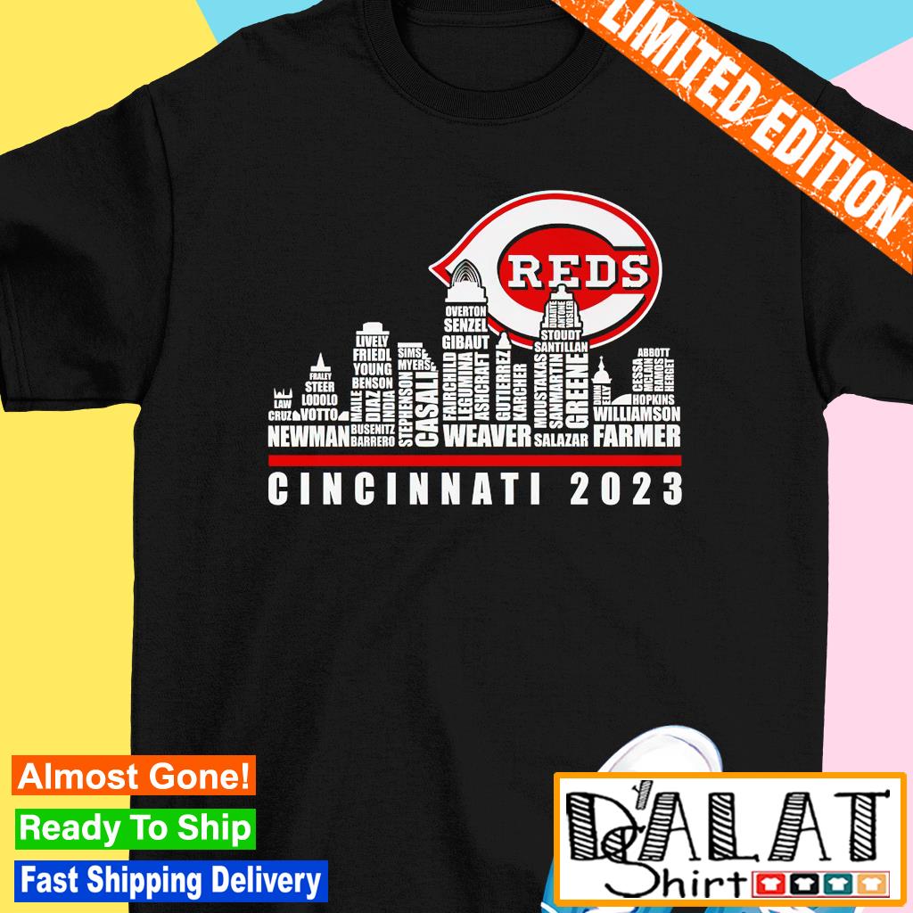 Cincinnati Reds team names city 2023 shirt, hoodie, sweater, long sleeve  and tank top