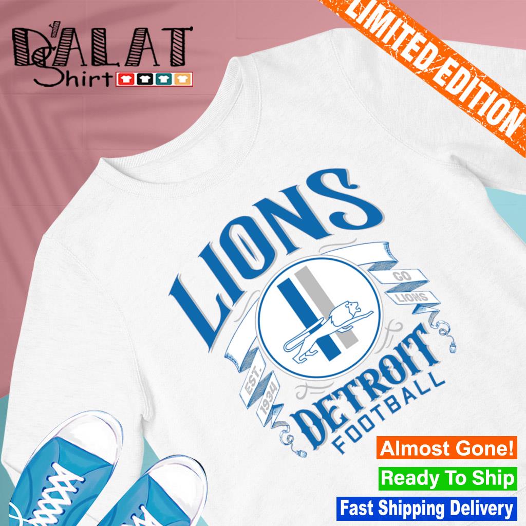 Detroit Lions football est. 1934 go Lions logo shirt, hoodie