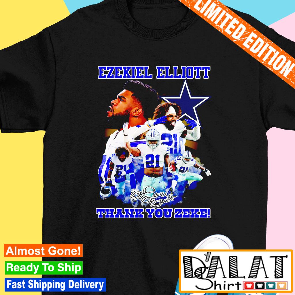 21 Ezekiel Elliott Cowboys Signature Shirt - Limotees