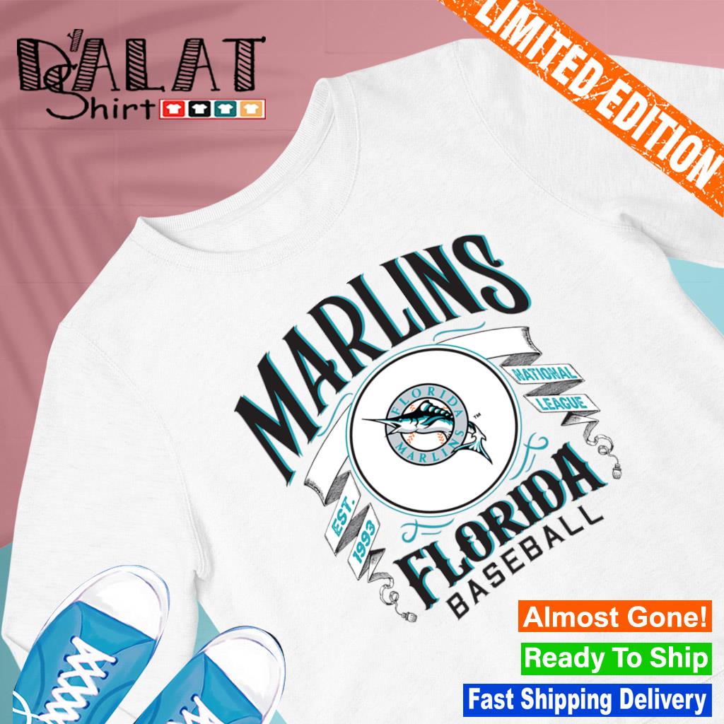 Vintage Florida Marlins Baseball League T-Shirt On Sale