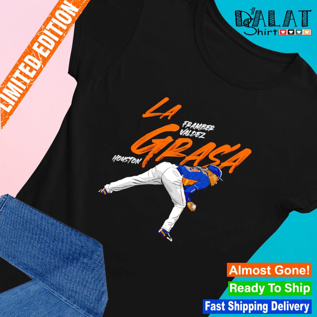  Framber Valdez - La Grasa - Houston Baseball T-Shirt : Clothing,  Shoes & Jewelry