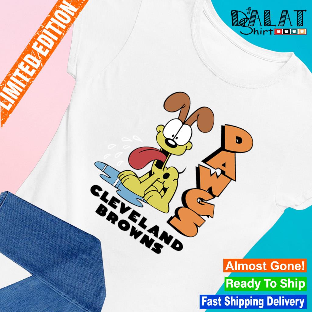 Garfield Odie X Cleveland Browns shirt - Dalatshirt in 2023