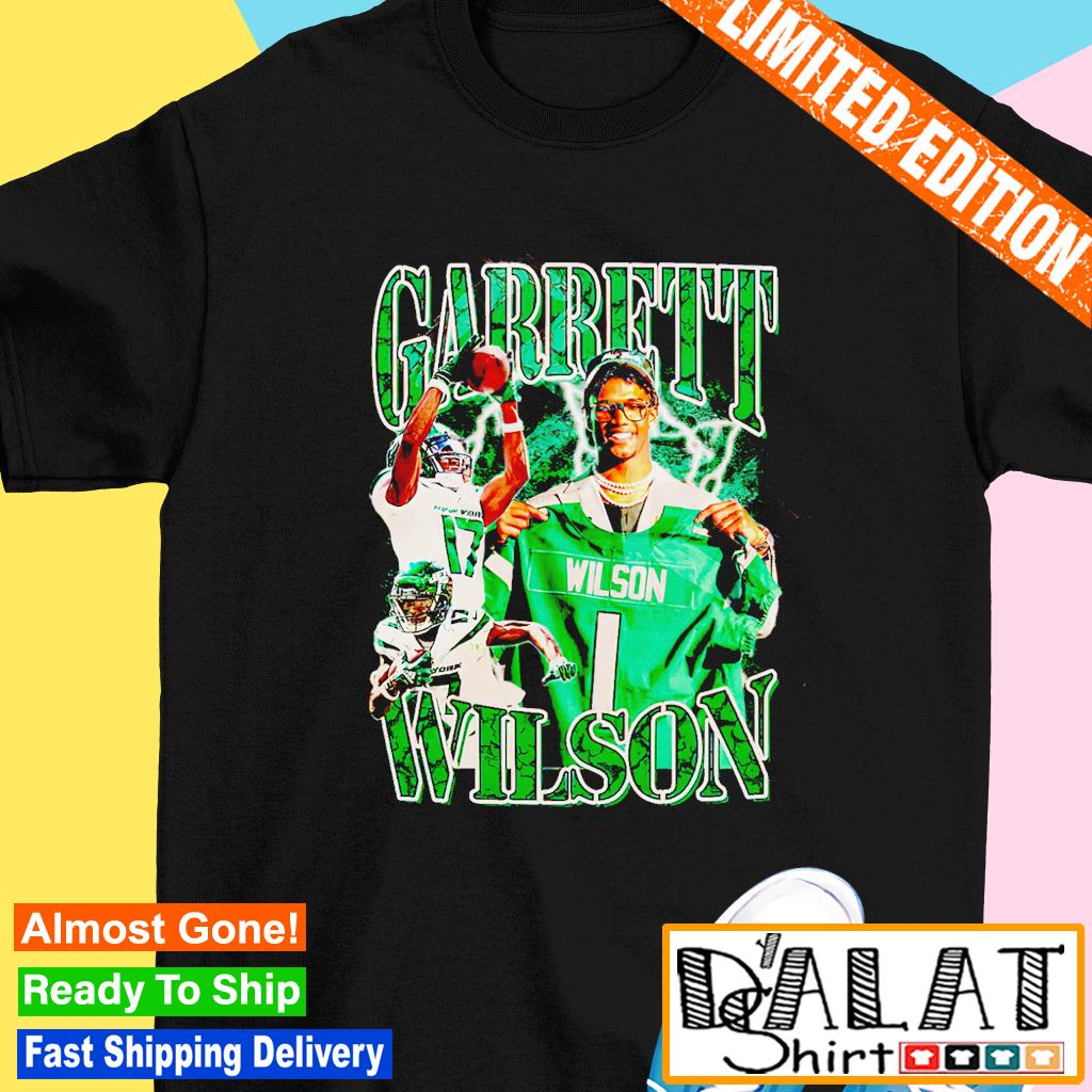 Official garrett Wilson 17 New York Jets football retro poster shirt,  hoodie, sweater, long sleeve and tank top