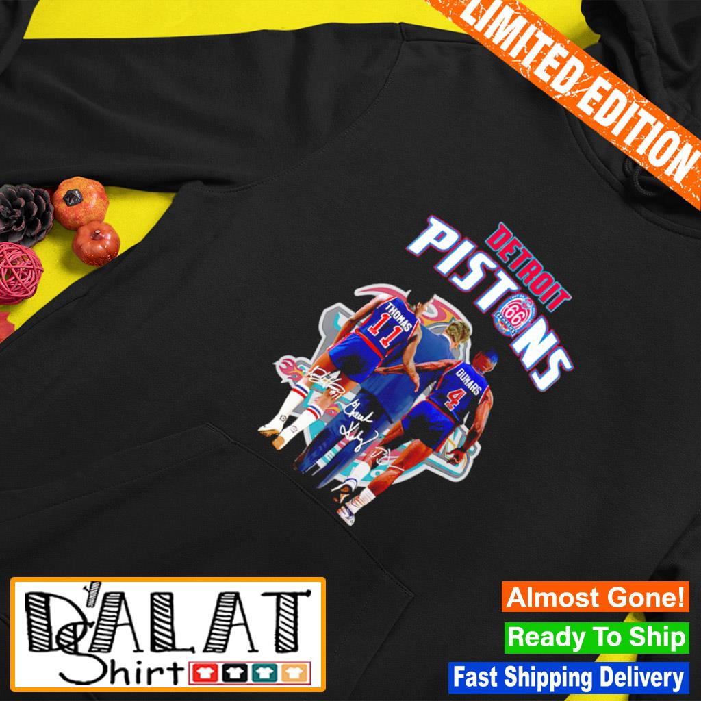 Detroit pistons 66th anniversary thomas and dumars shirt, hoodie, sweater, long  sleeve and tank top