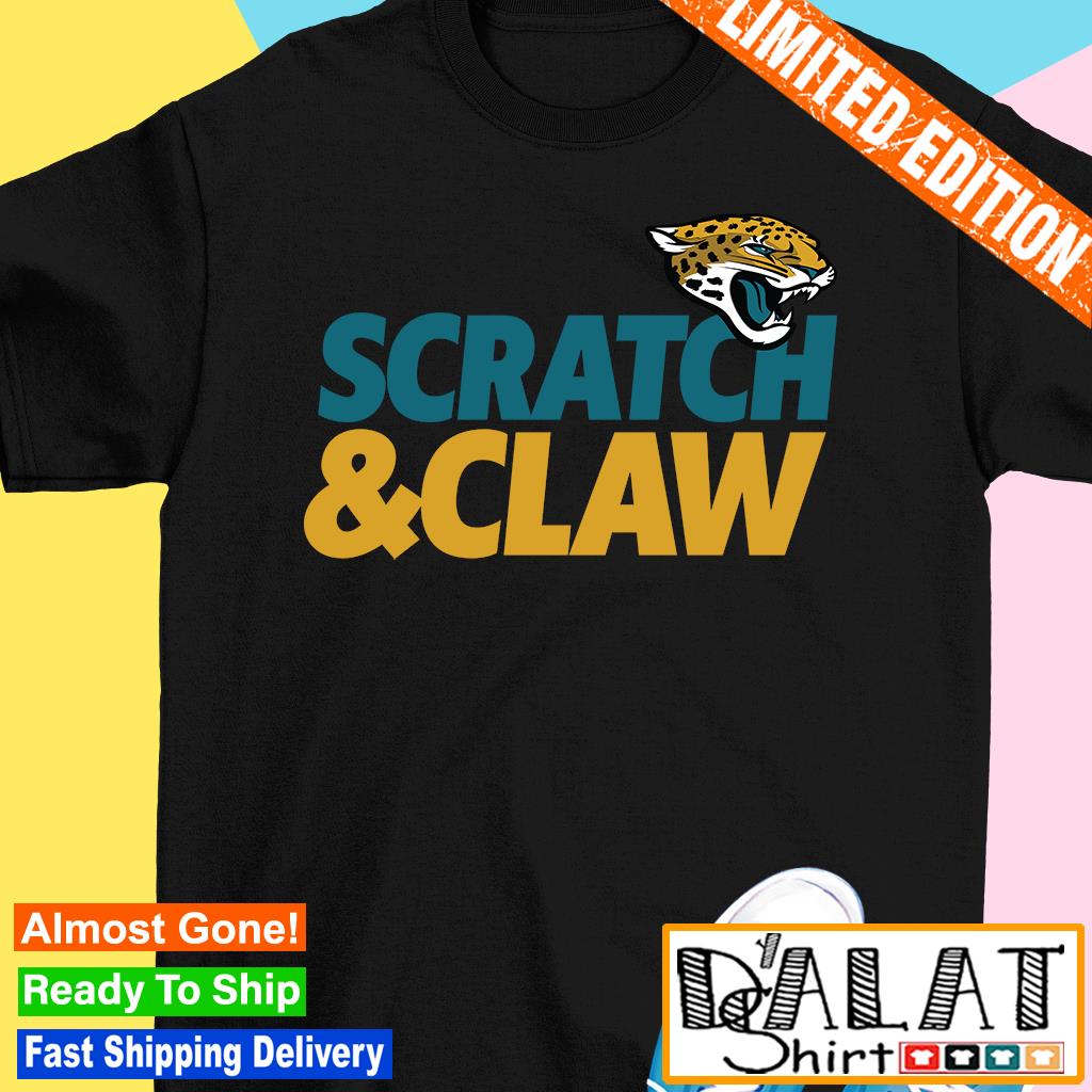 Jacksonville Jaguars Hometown Scratch Claw T-Shirt - Bluecat